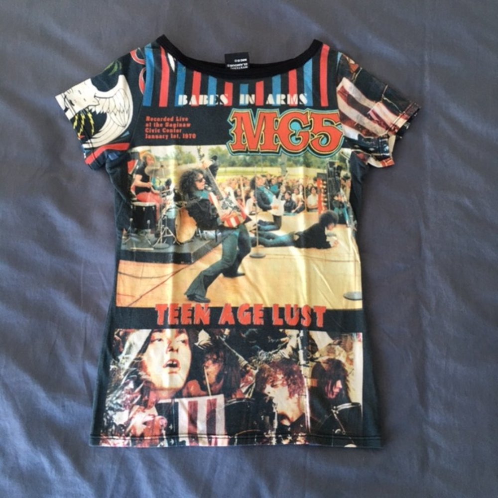 Hysteric Glamour MC5 "teenage lust" graphic print tee, Size Small